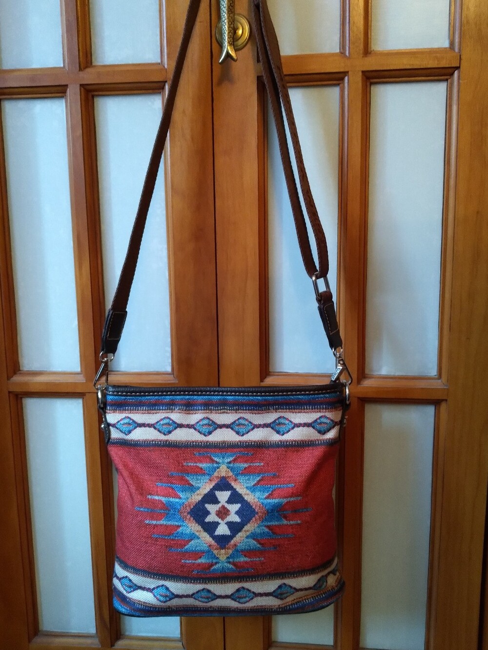 Montana West Western Aztec Fabric Shoulder Crossbody Purse In Great Condition